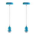 2 Pack Industrial Pendant Lights | E27 Ceiling Hanging Lights~4270