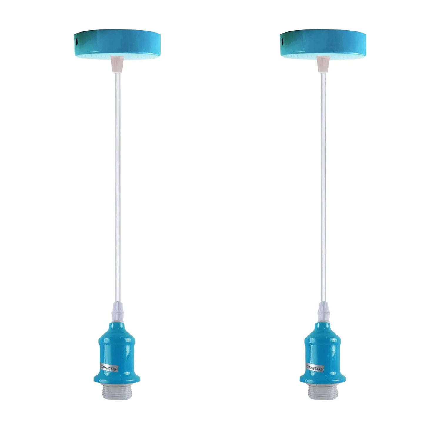 2 Pack Industrial Pendant Lights | E27 Ceiling Hanging Lights~4270