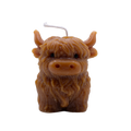 Highland Cow Beeswax Candle