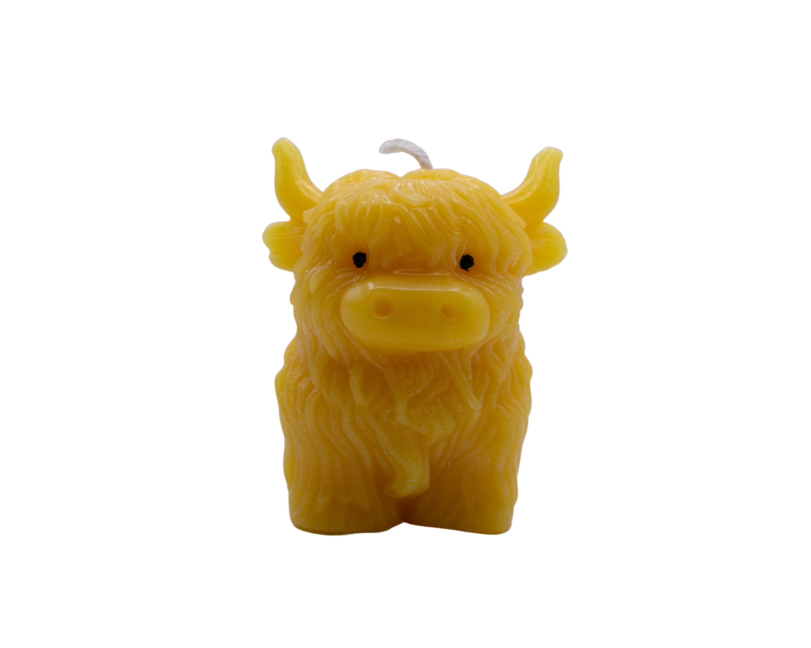 Highland Cow Beeswax Candle