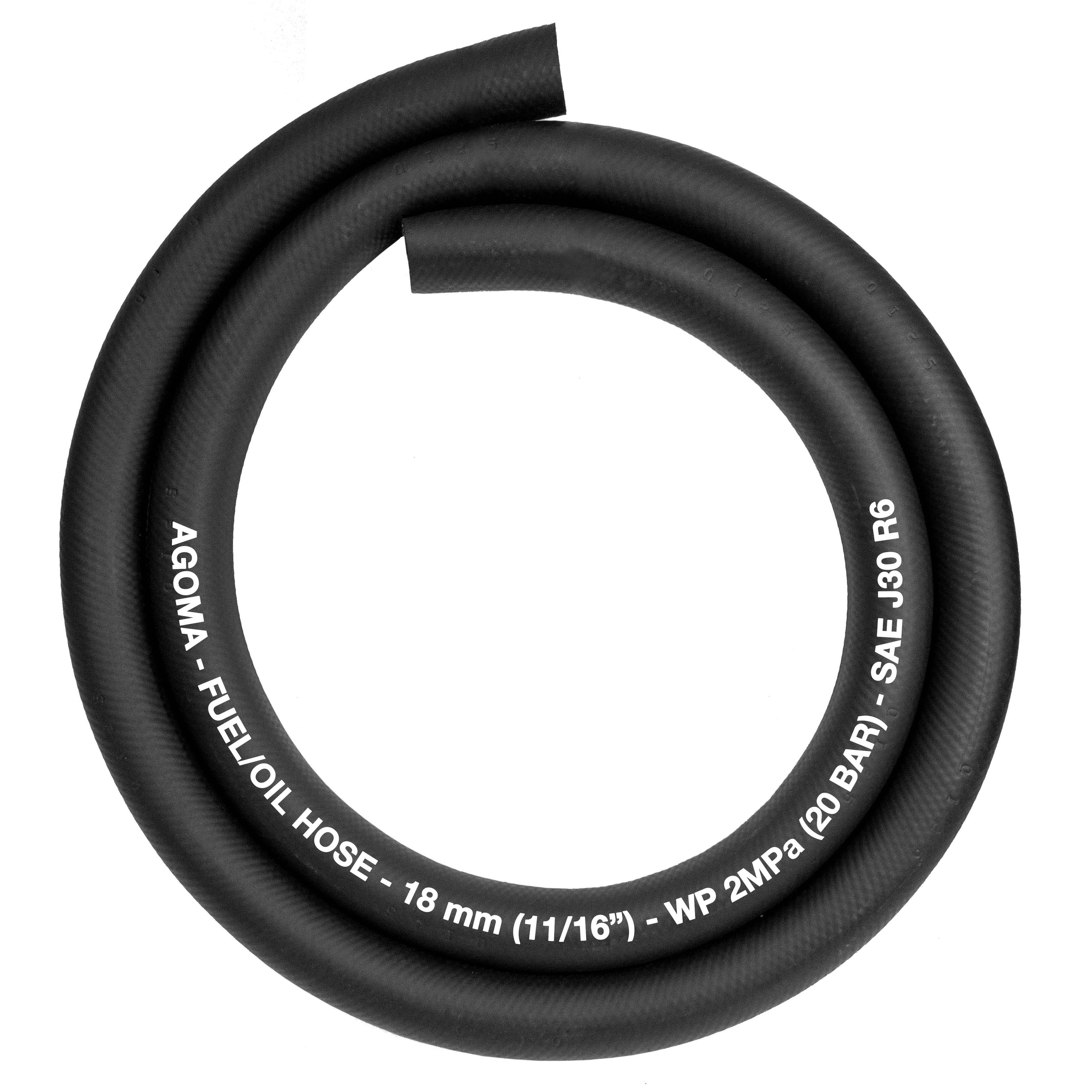 Rubber 18mm Braided Fuel, Oil Hose SAE J30 R6 for Pipe and Water Fitting