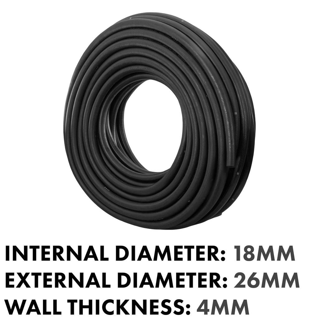 Rubber 18mm Braided Fuel, Oil Hose SAE J30 R6 for Pipe and Water Fitting