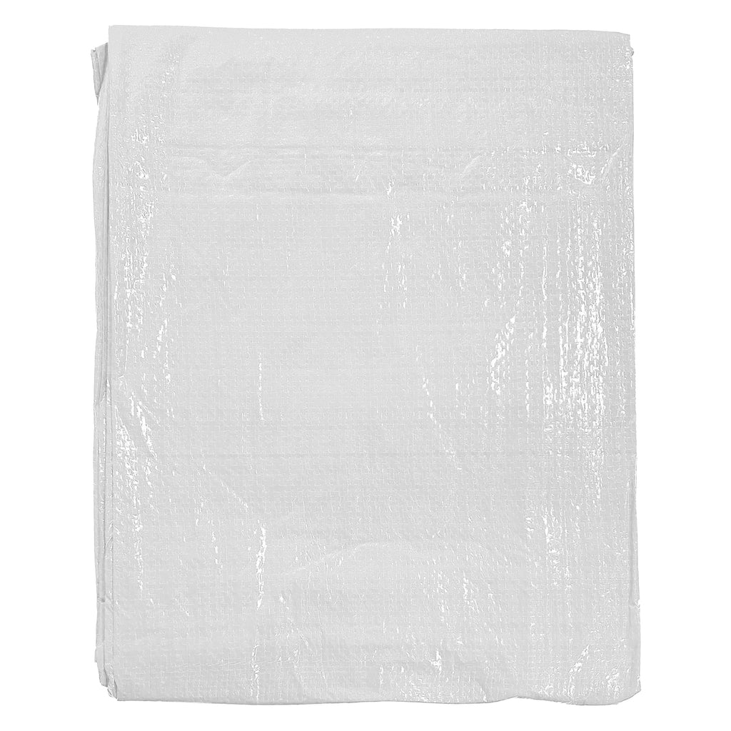 White M-Grade Tarpaulin 1.5m x 2m Waterproof Tarpaulin Cover Garden Ground Cover