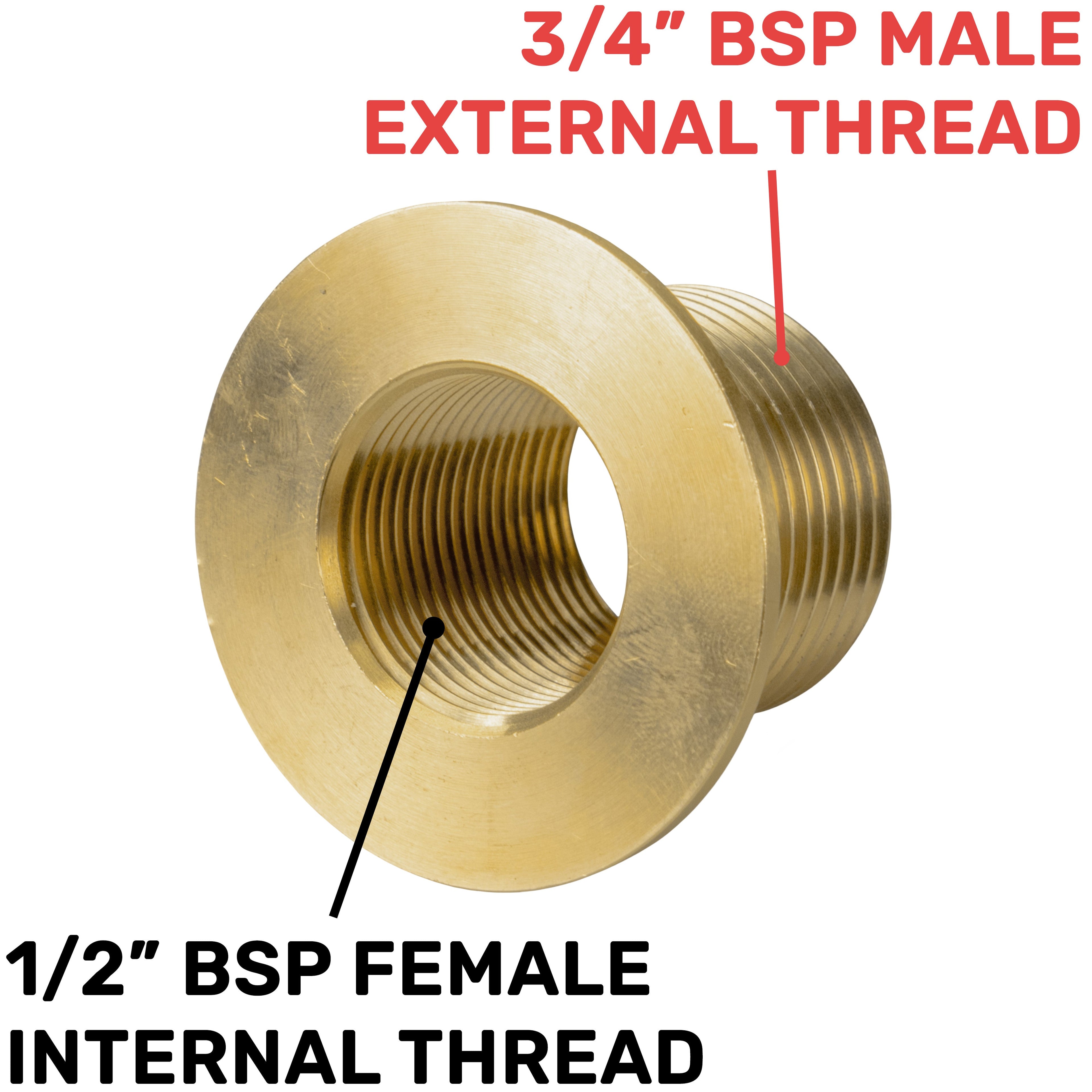 Water Butt Brass Kit 3/4in with Lever Tap Hose Barb and Side Lock Barb Connector