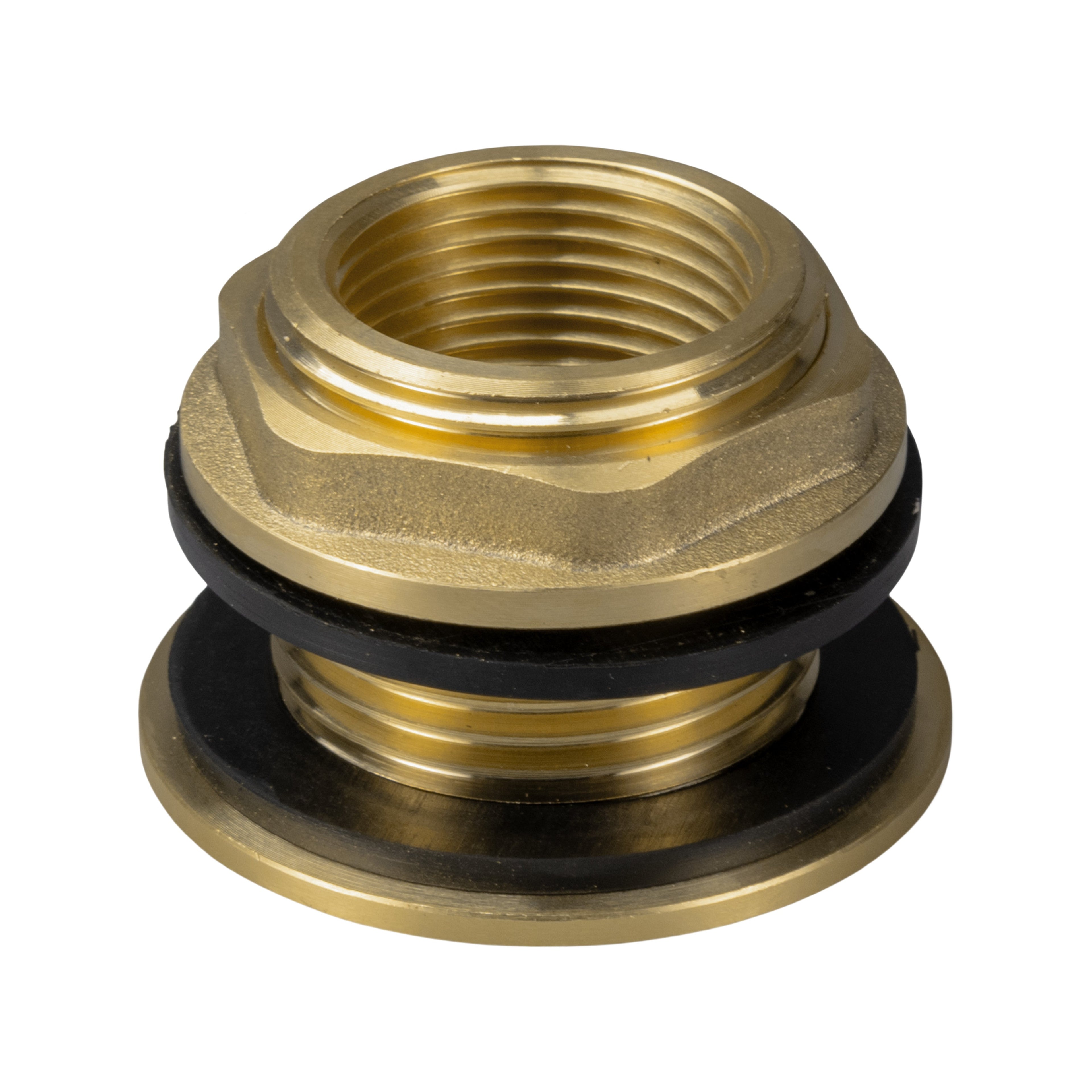 Water Butt Brass Kit 3/4in with Lever Tap Hose Barb and Side Lock Barb Connector