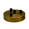 120mm Yellow Brass 4 Outlet Ceiling Rose Pendant Light Fitting ~2753